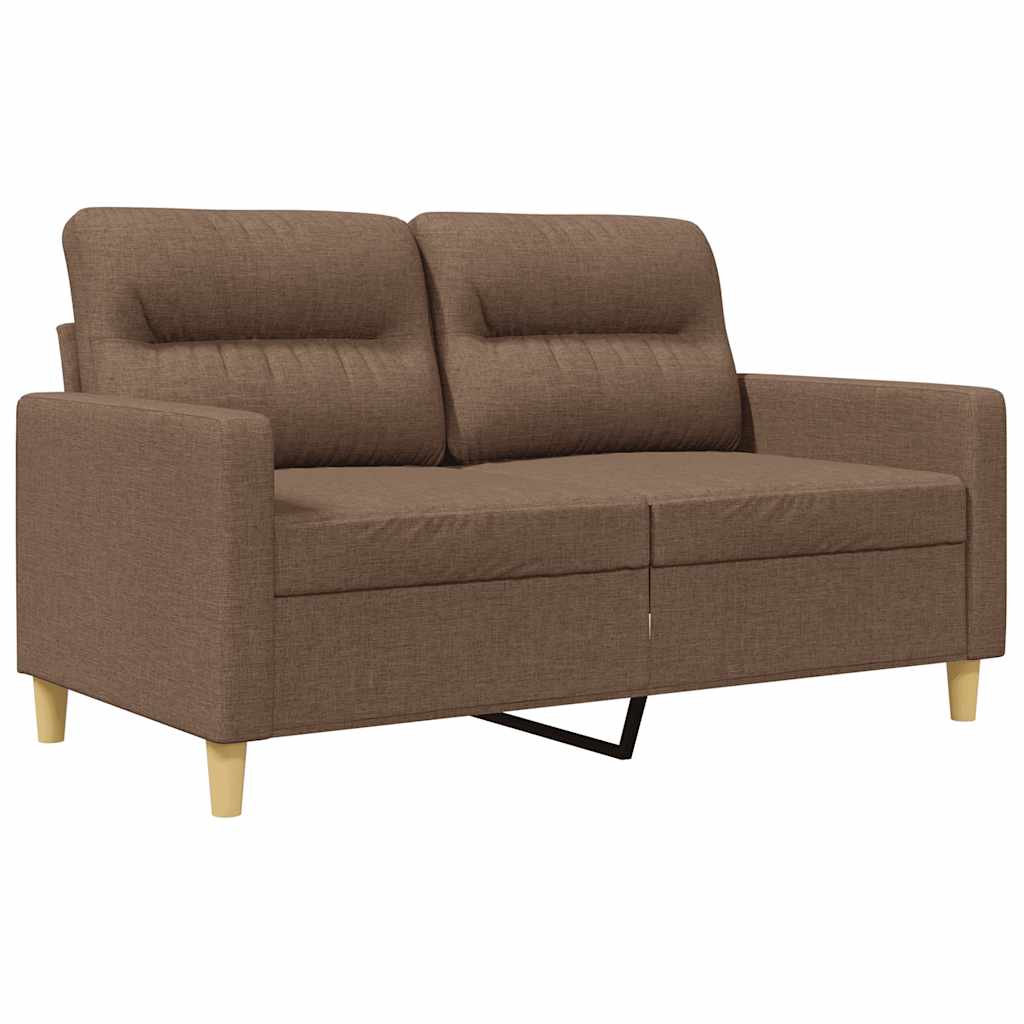 Dvosjed od tkanine smeđi 120 cm