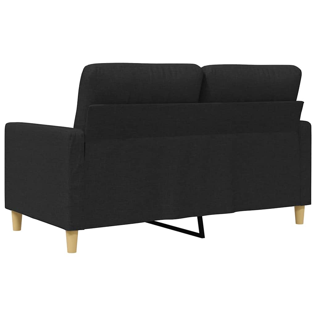 Dvosjed od tkanine crni 120 cm
