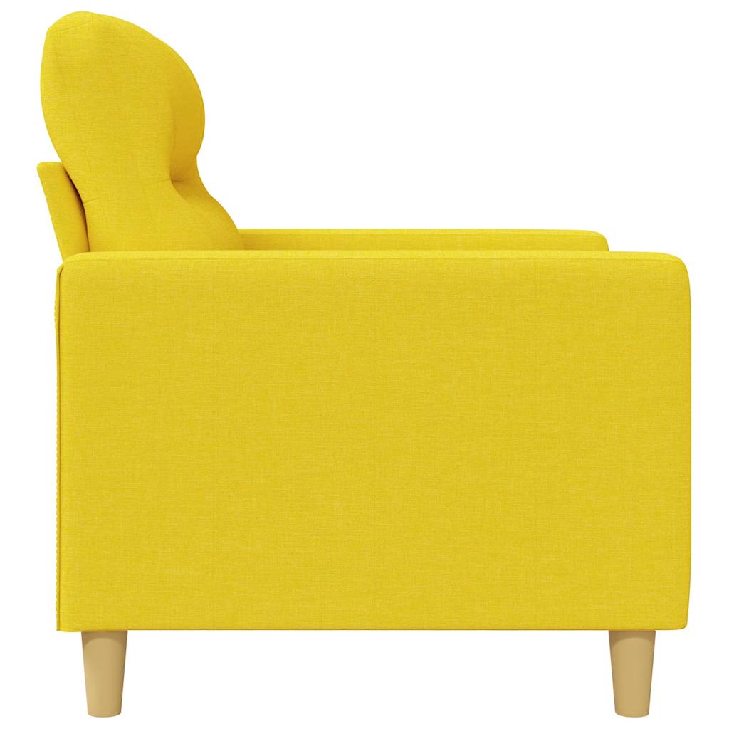 Dvosjed od tkanine svjetložuti 120 cm