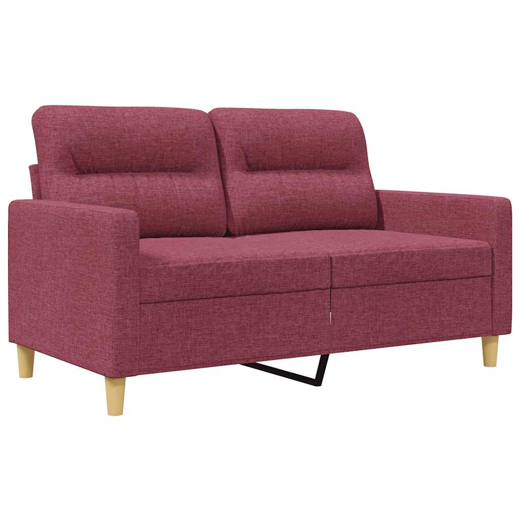 Dvosjed od tkanine crvena boja vina 120 cm