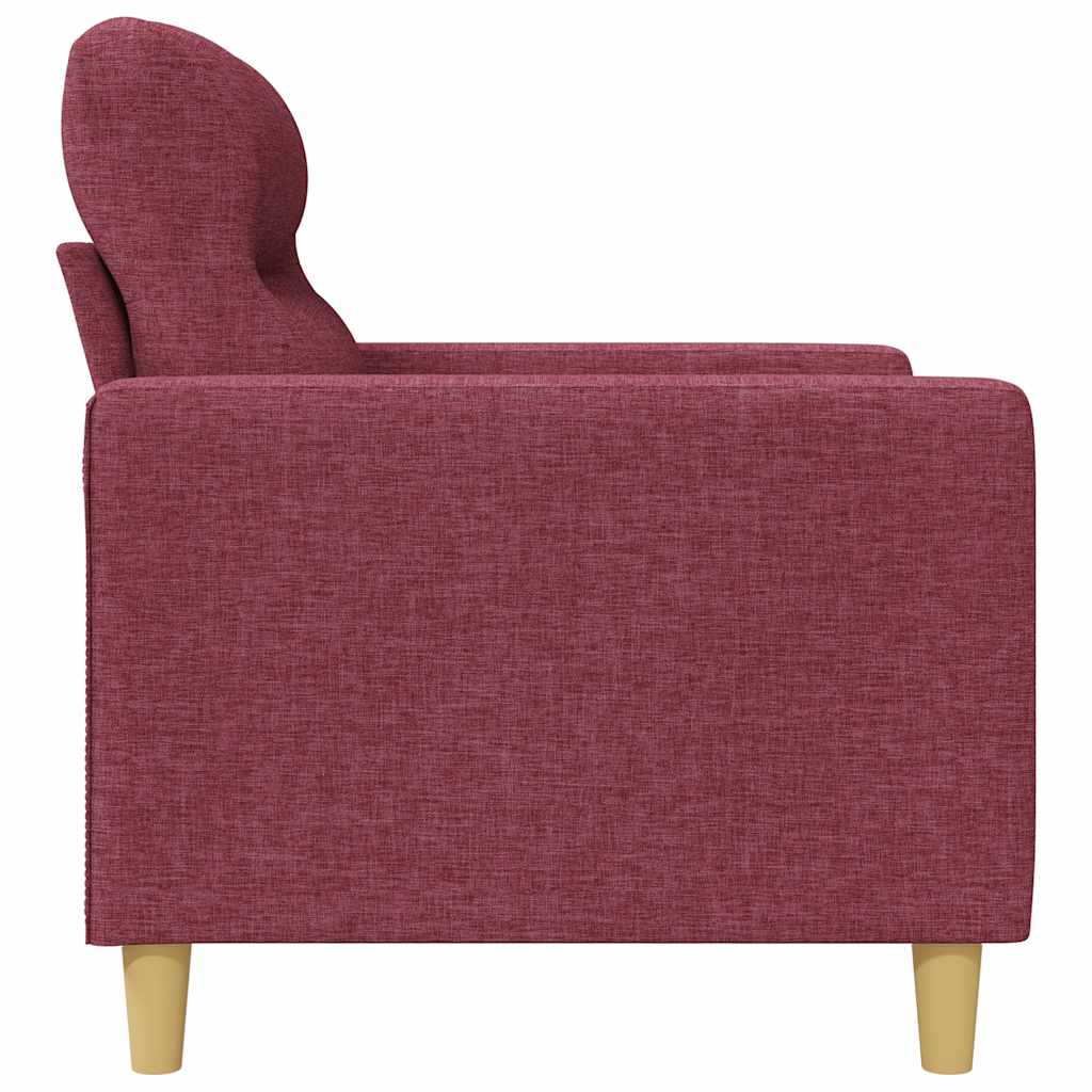 Dvosjed od tkanine crvena boja vina 120 cm