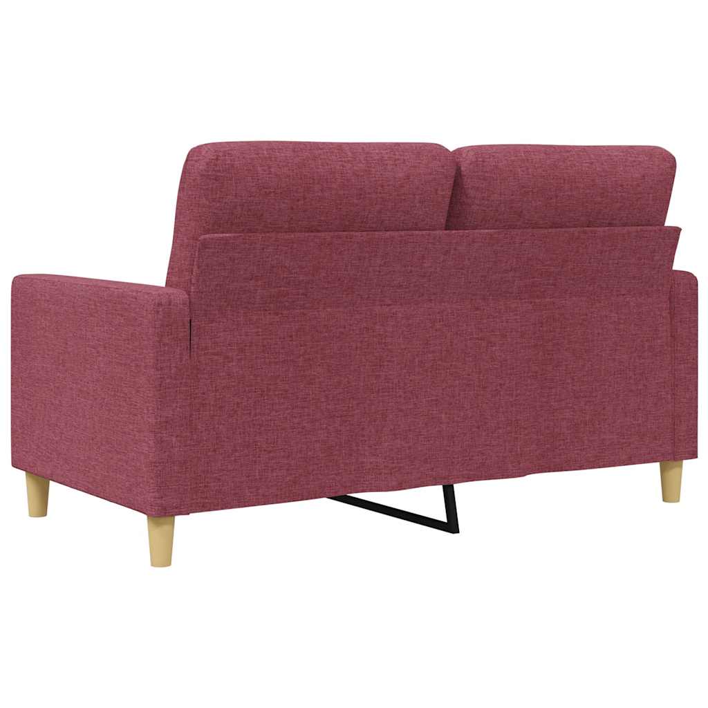 Dvosjed od tkanine crvena boja vina 120 cm