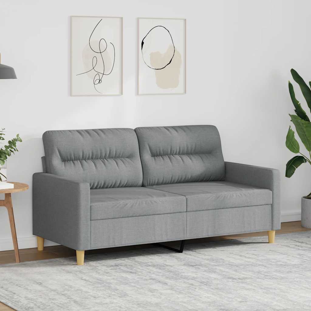 Dvosjed od tkanine svjetlosivi 140 cm