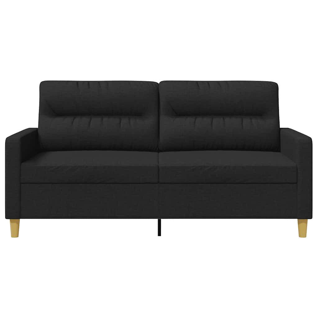 Dvosjed od tkanine crni 140 cm