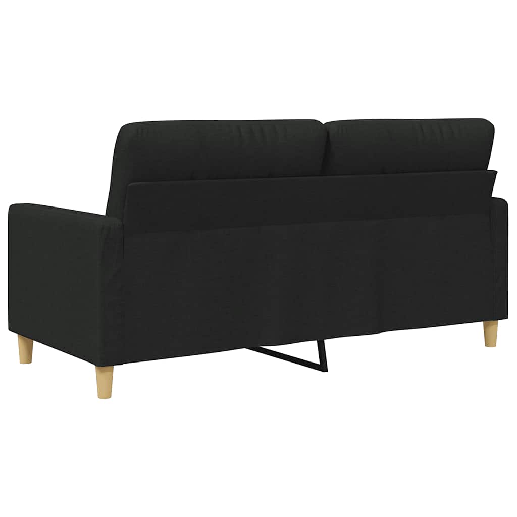 Dvosjed od tkanine crni 140 cm