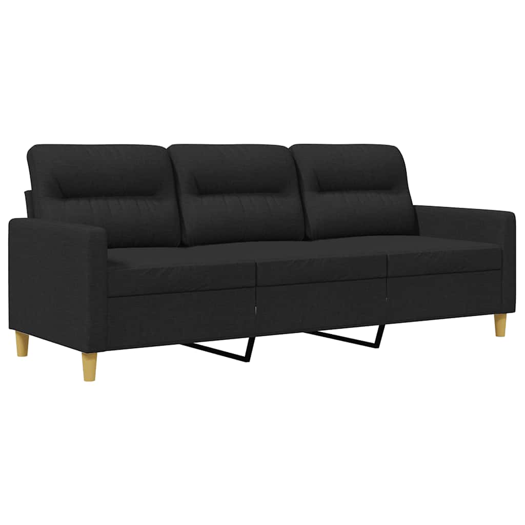 Trosjed od tkanine Crna 180 cm