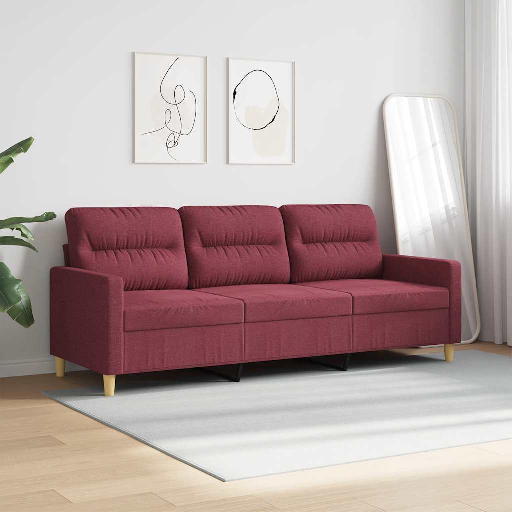 Trosjed od tkanine crvena boja vina 180 cm