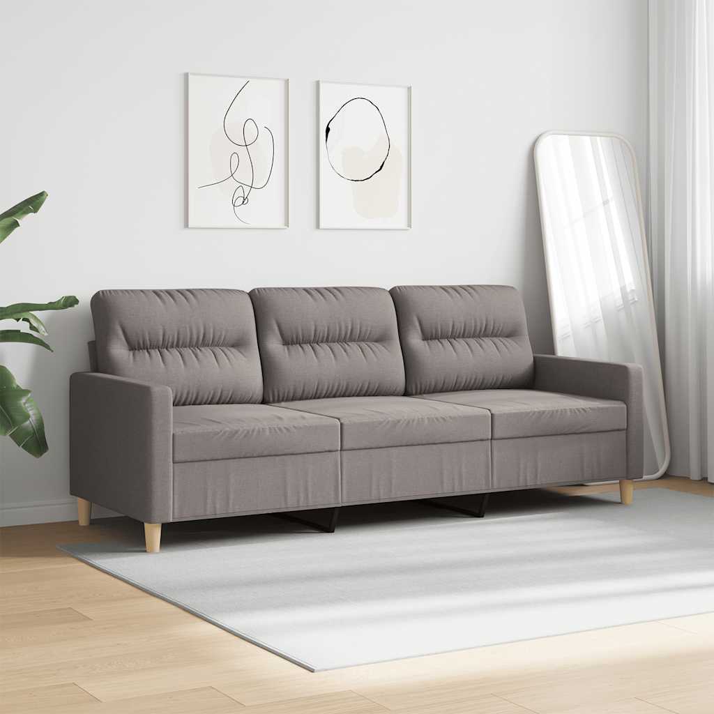 Trosjed od tkanine Smeđe-siva 180 cm