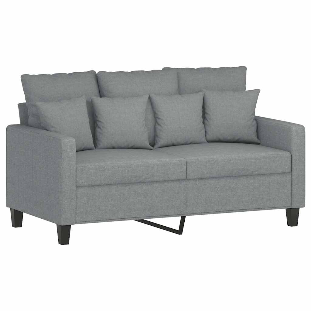 Dvosjed od tkanine svjetlosivi 120 cm