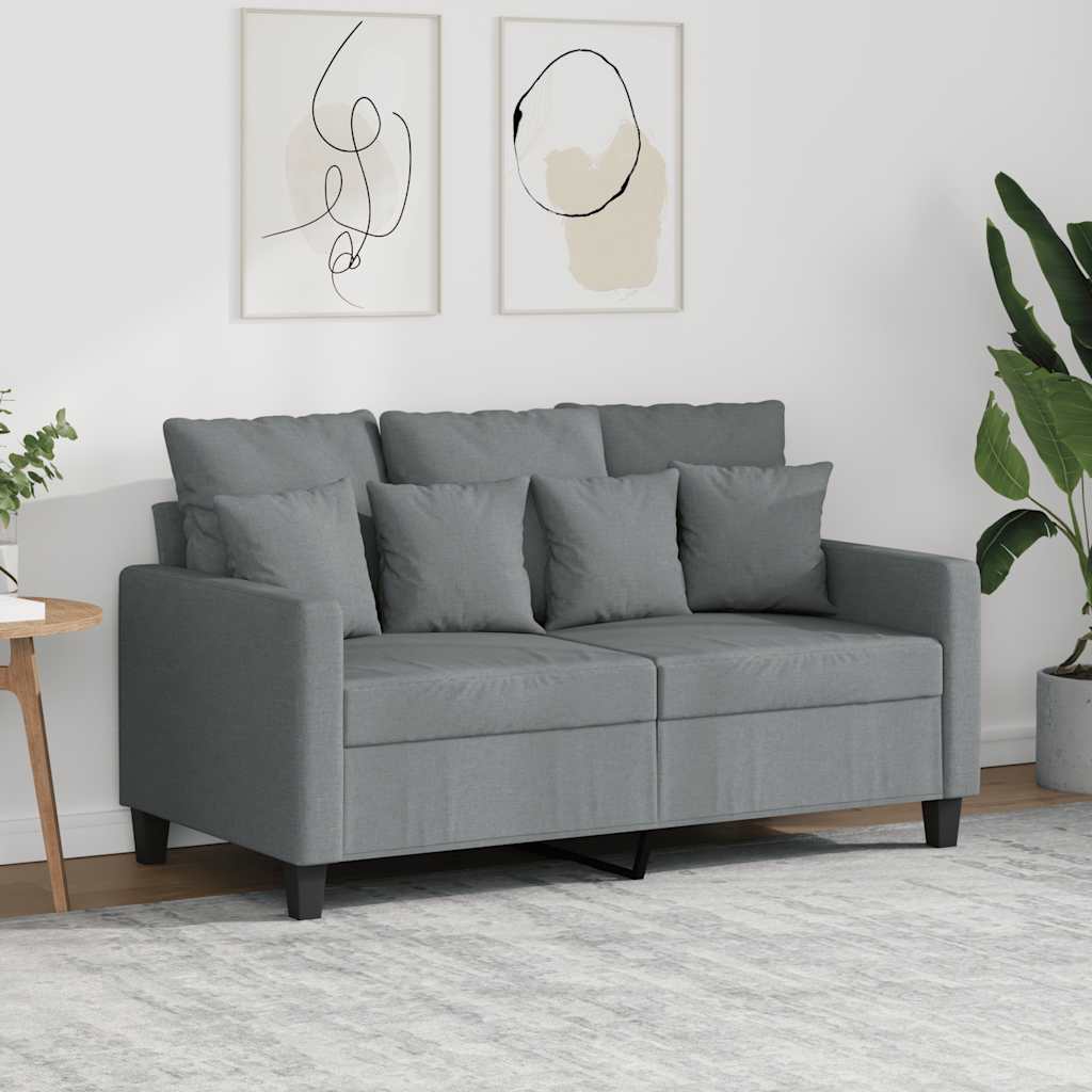 Dvosjed od tkanine svjetlosivi 120 cm