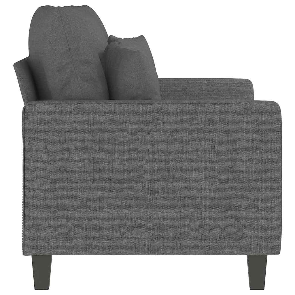 Dvosjed od tkanine tamnosivi 120 cm