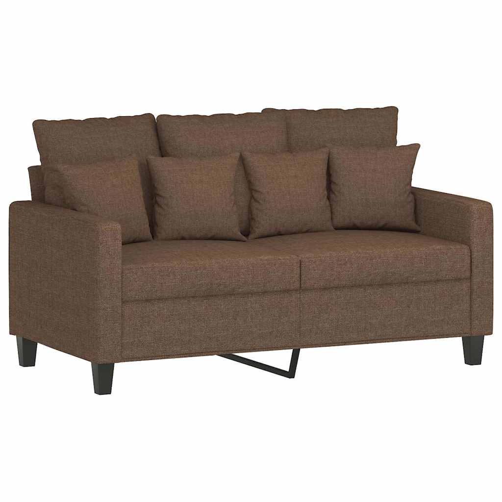 Dvosjed od tkanine smeđi 120 cm