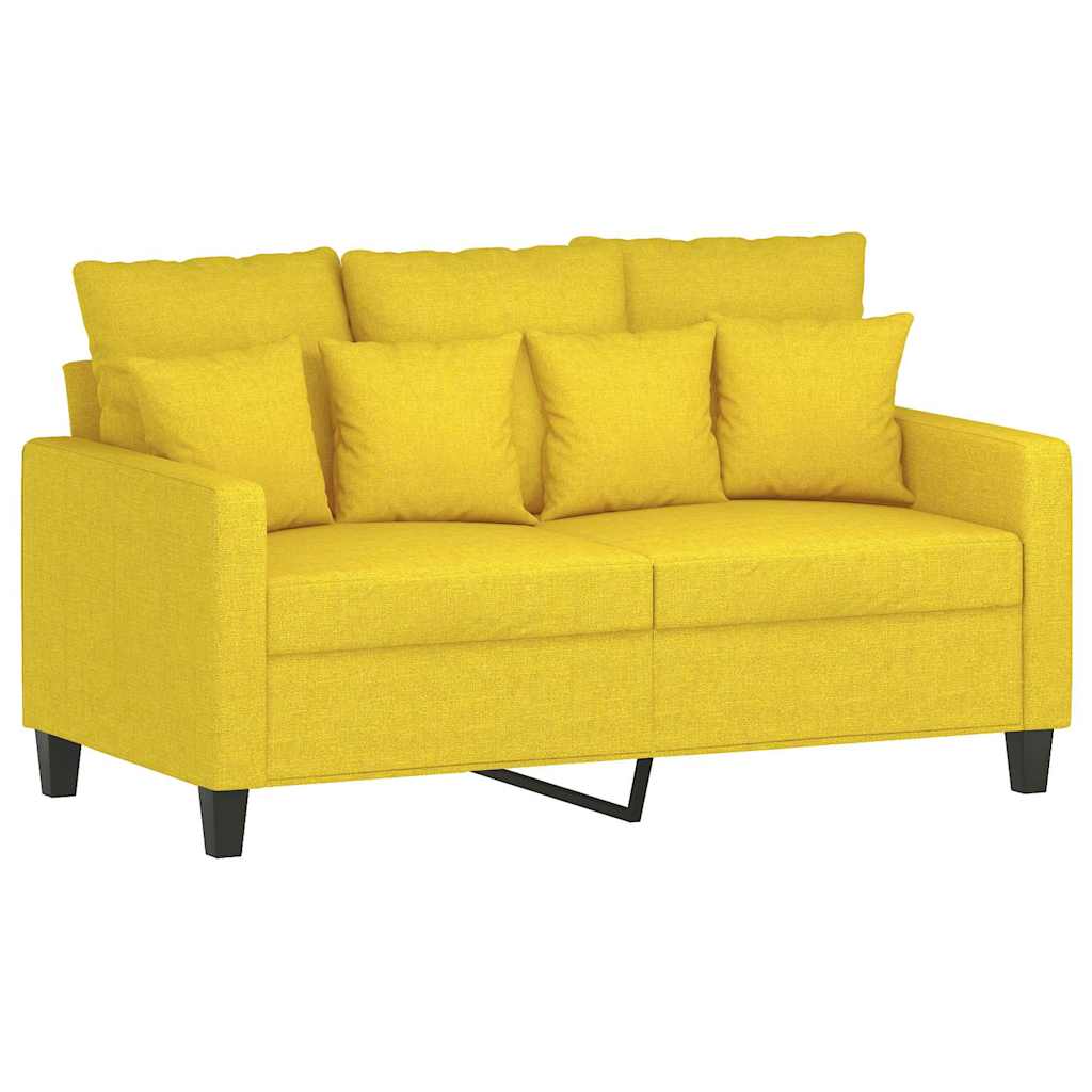 Dvosjed od tkanine svjetložuti 120 cm