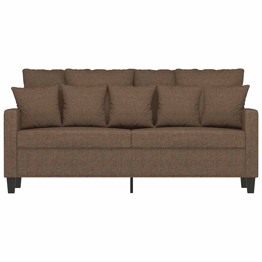Dvosjed od tkanine smeđi 140 cm
