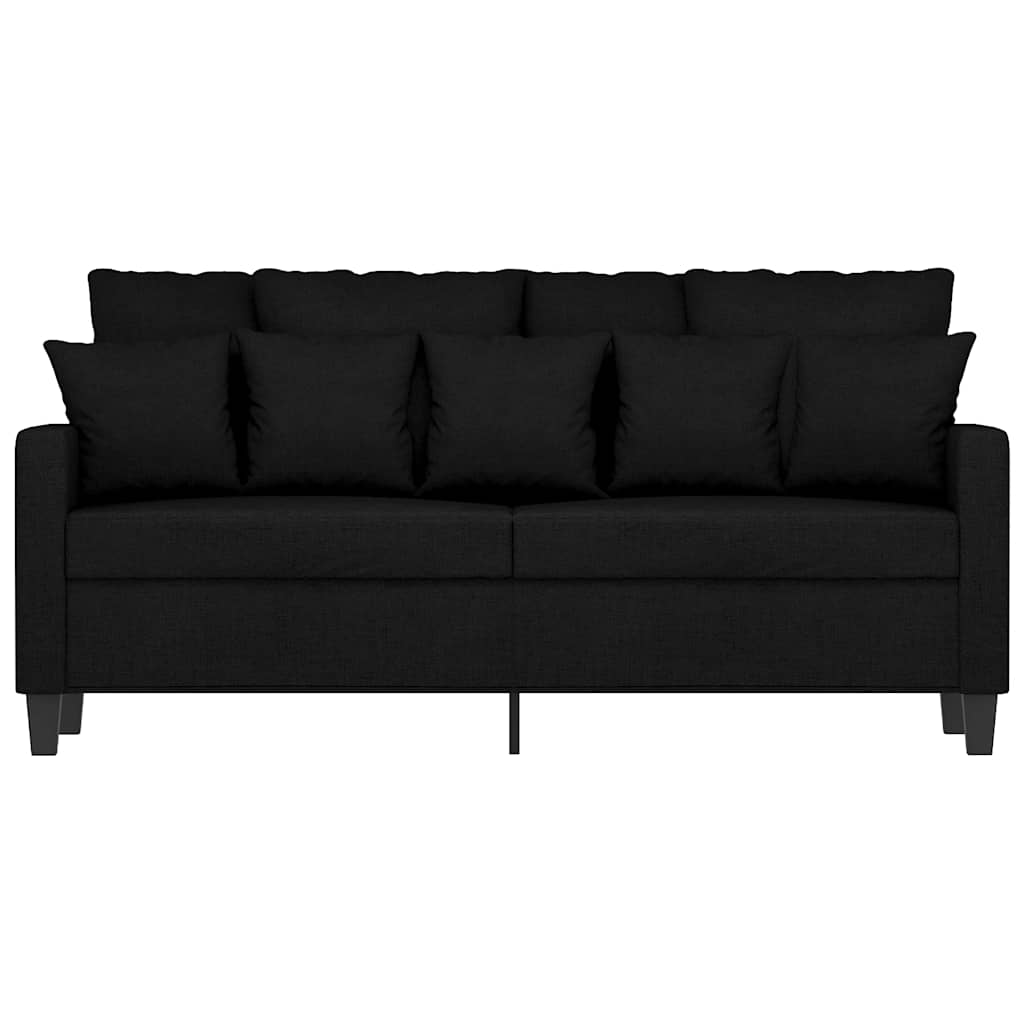 Dvosjed od tkanine crni 140 cm