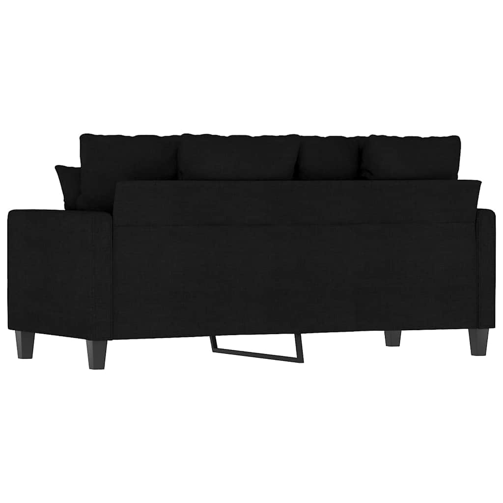 Dvosjed od tkanine crni 140 cm