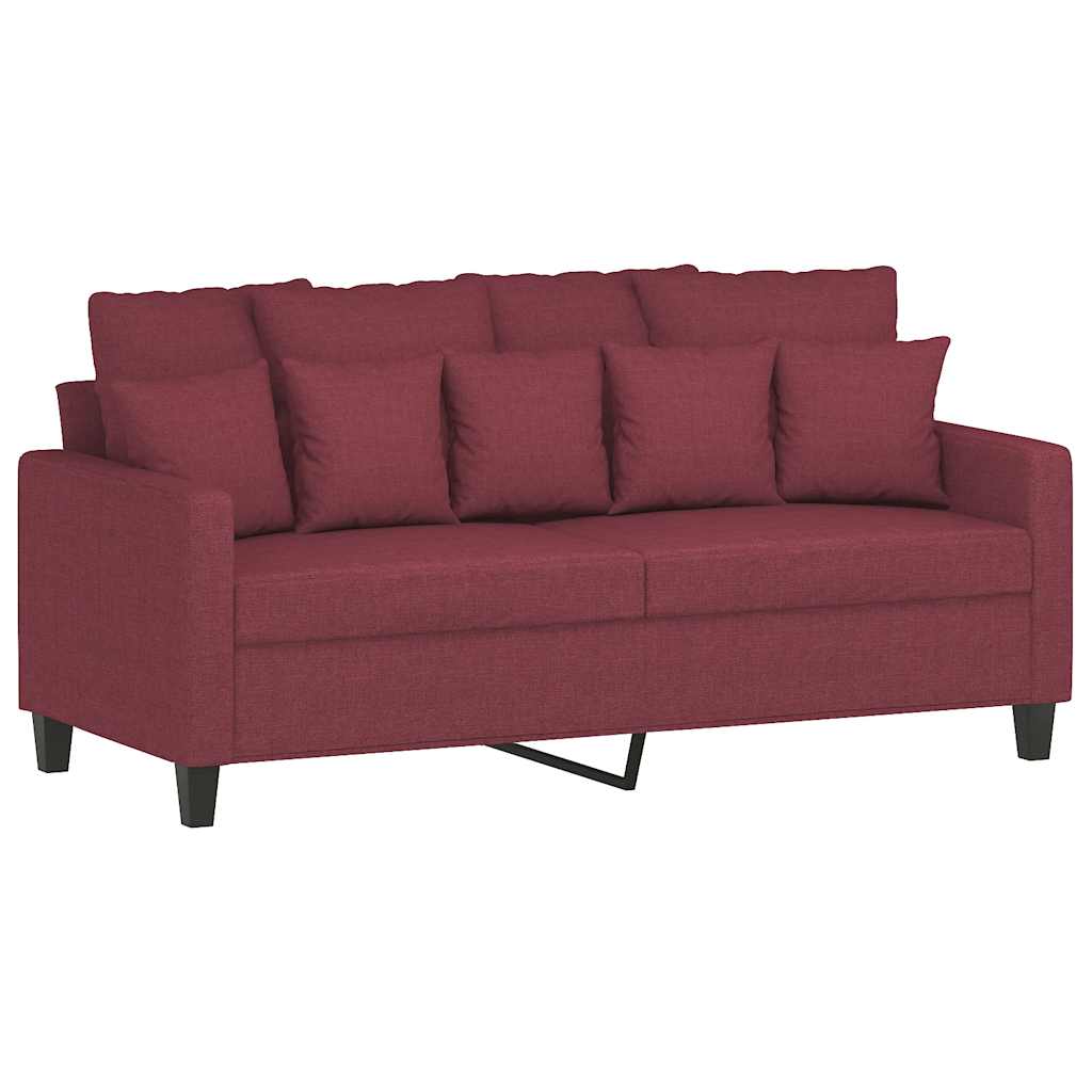 Dvosjed od tkanine crvena boja vina 140 cm