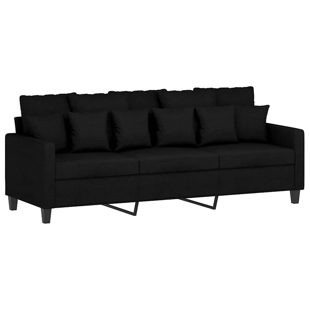 Trosjed od tkanine Crna 180 cm