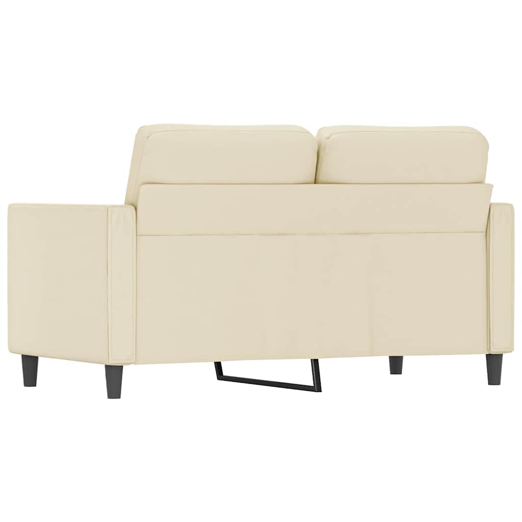 Dvosjed od tkanine krem 120 cm od umjetne kože