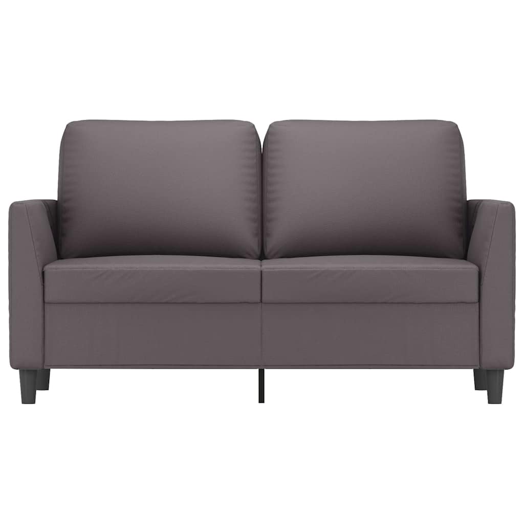 Dvosjed od tkanine siva 120 cm od umjetne kože