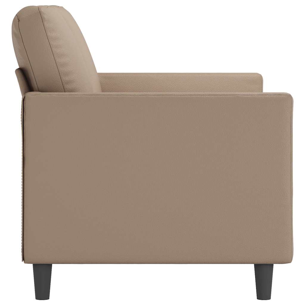 Dvosjed od tkanine boja cappuccina 120 cm od umjetne kože