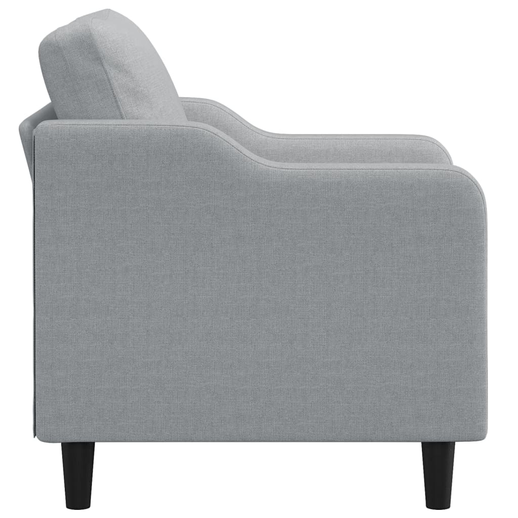 Fotelja svjetlosiva 60 cm od tkanine