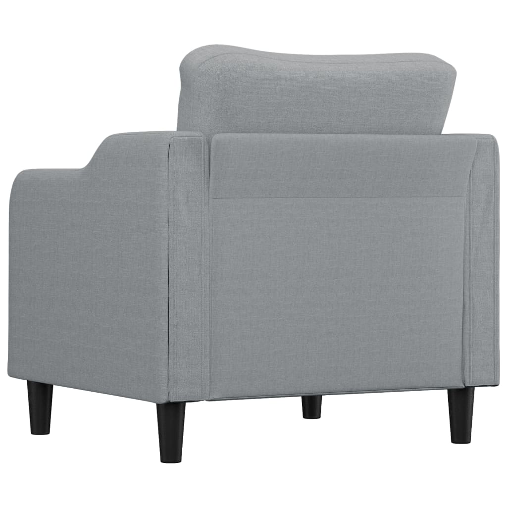 Fotelja svjetlosiva 60 cm od tkanine