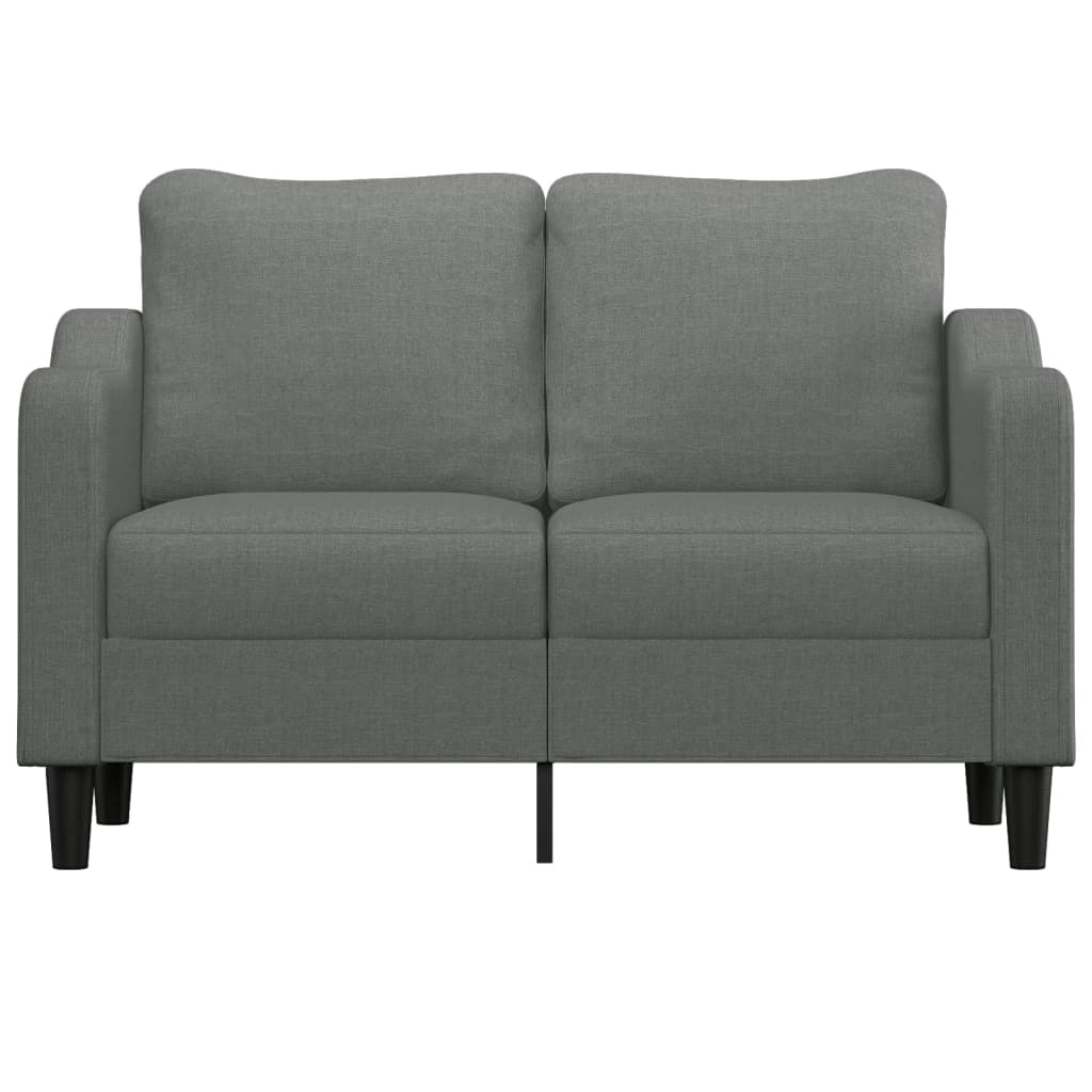 Dvosjed od tkanine tamnosivi 120 cm