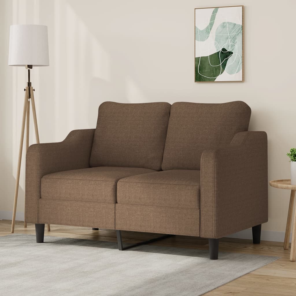 Dvosjed od tkanine smeđi 120 cm