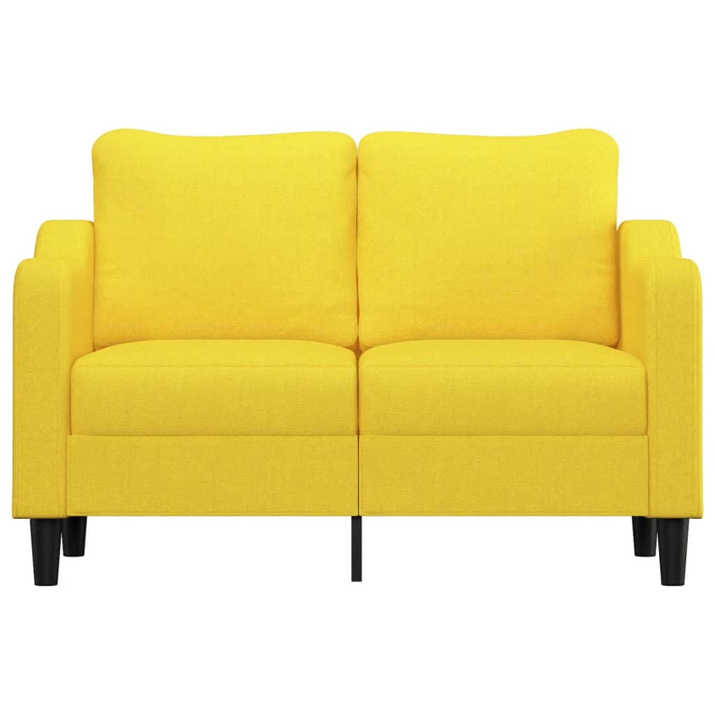 Dvosjed od tkanine svjetložuti 120 cm