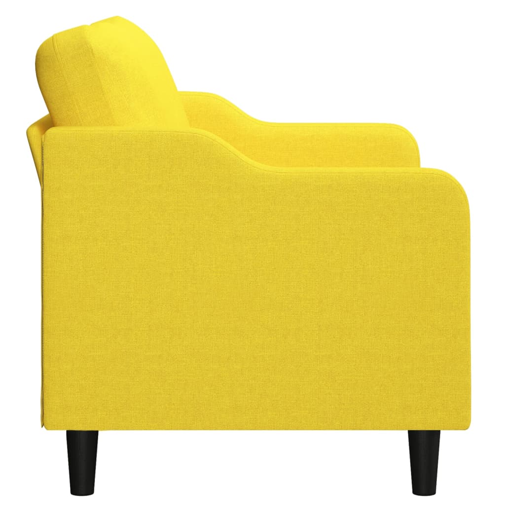 Dvosjed od tkanine svjetložuti 120 cm