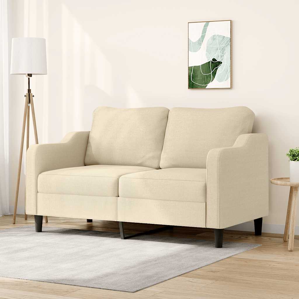 Dvosjed od tkanine krem 140 cm