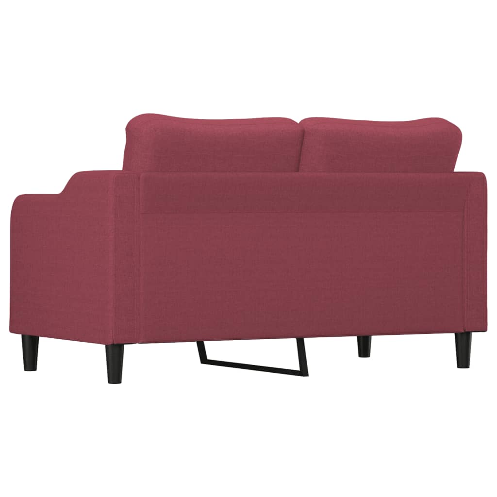 Dvosjed od tkanine crvena boja vina 140 cm