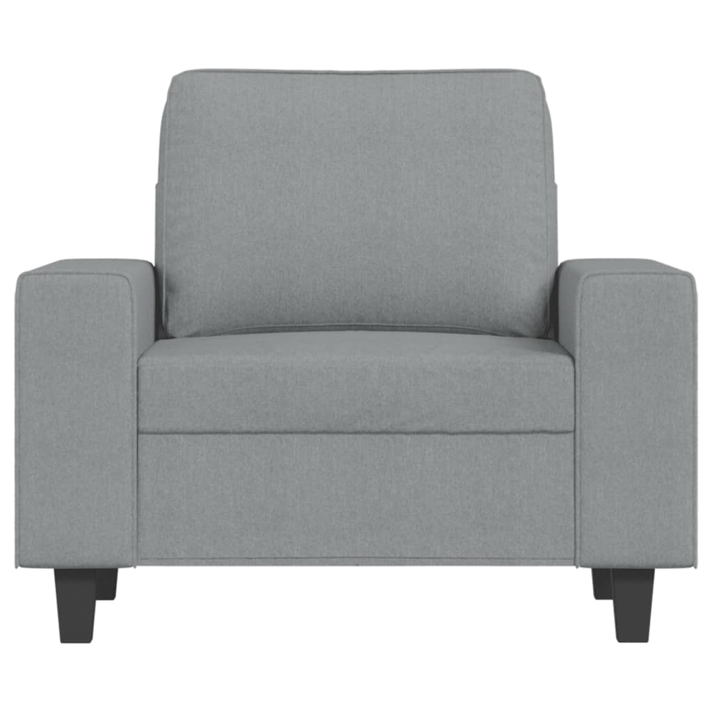 Fotelja svjetlosiva 60 cm od tkanine