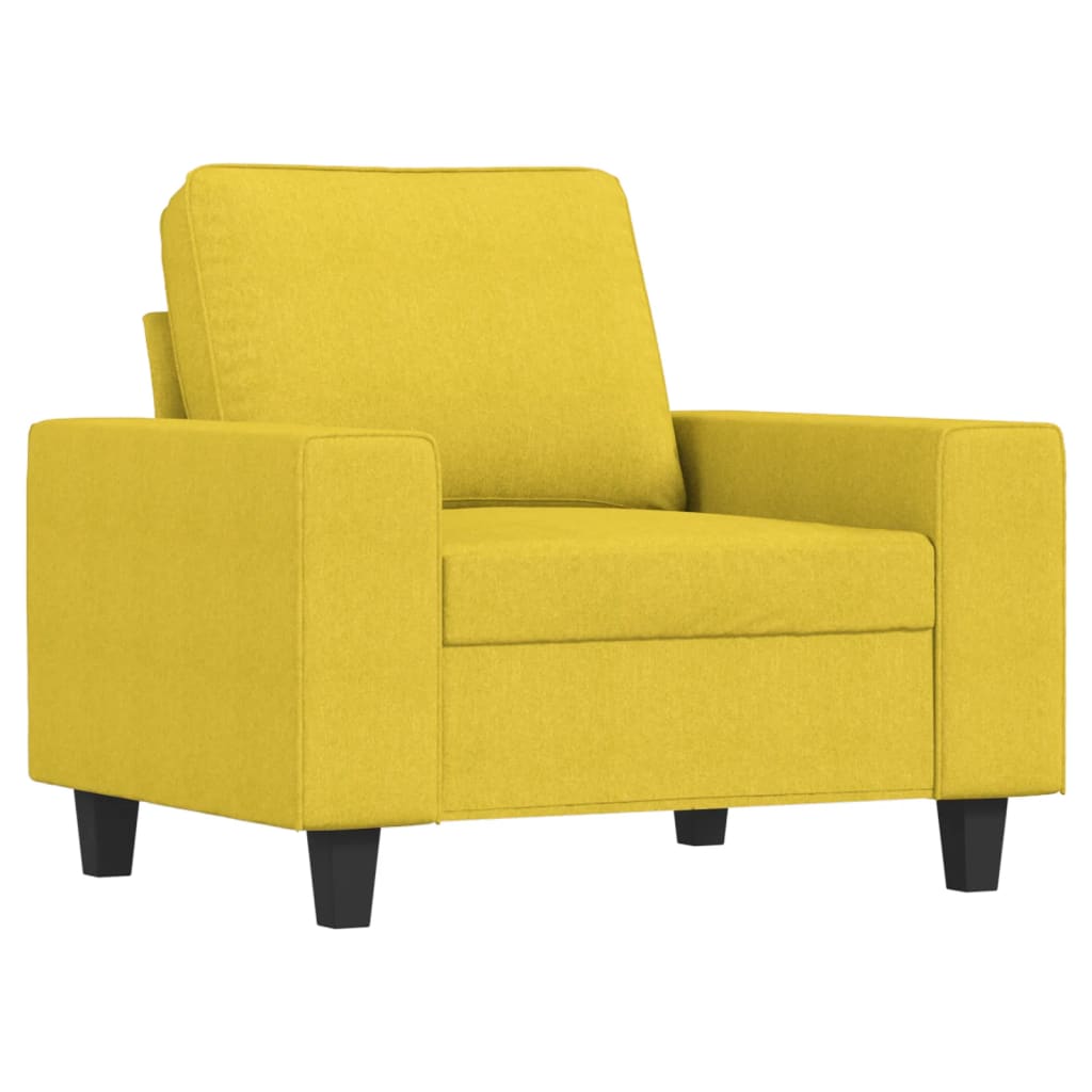 Fotelja Svjetložuta 60 cm od tkanine