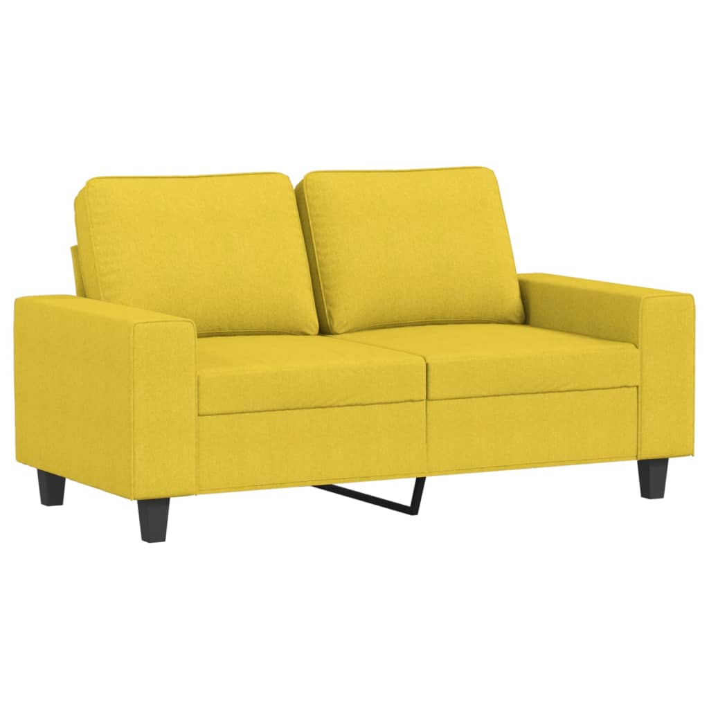 Dvosjed od tkanine svjetložuti 120 cm