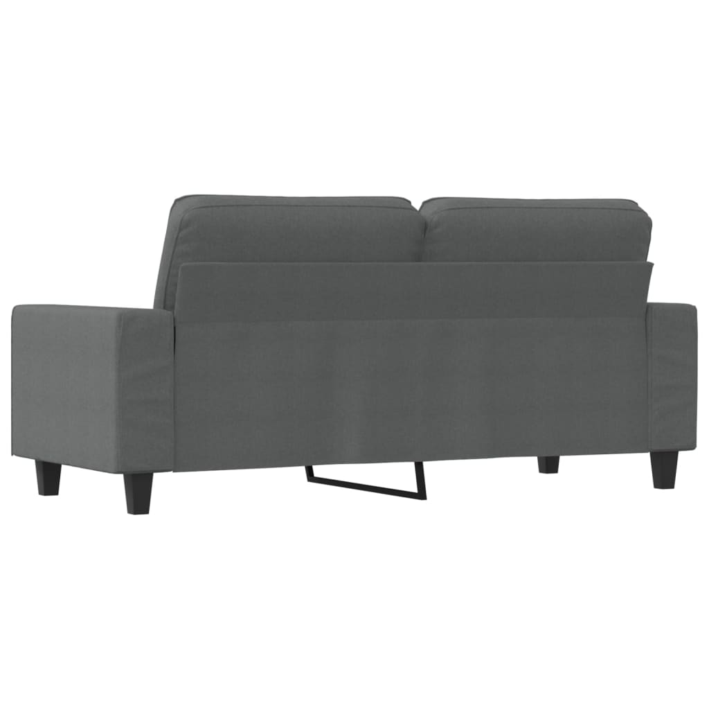 Dvosjed od tkanine tamnosivi 140 cm