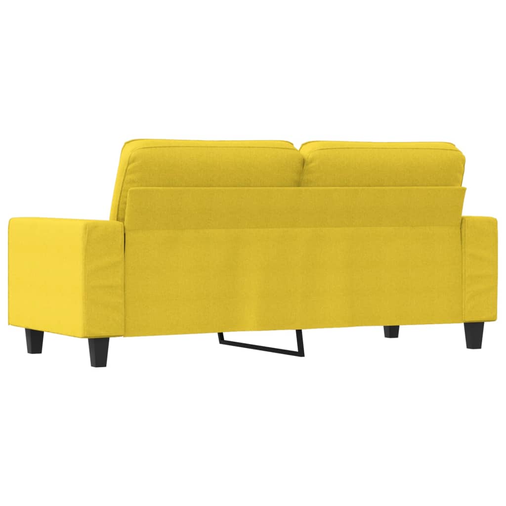 Dvosjed od tkanine svjetložuti 140 cm