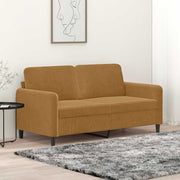 Dvosjed smeđi 140 cm baršunasti