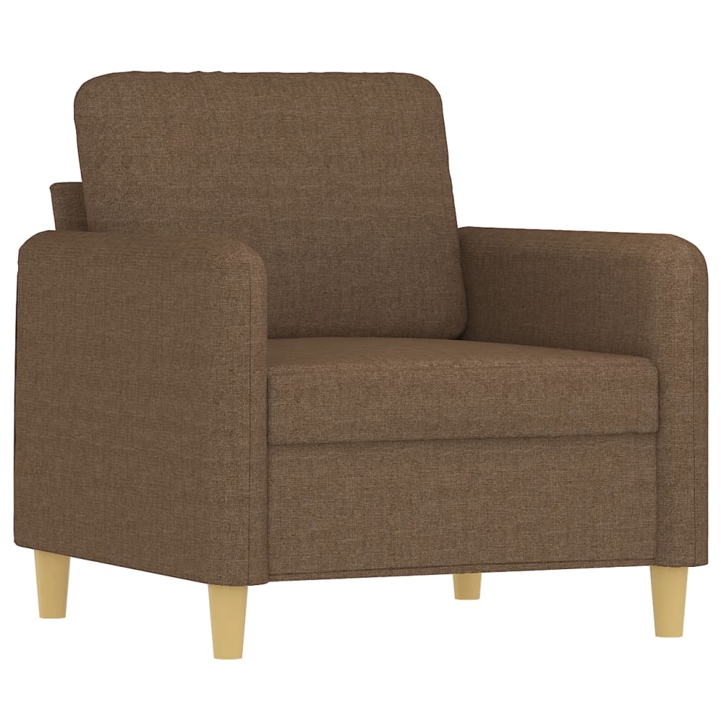 Fotelja smeđa 60 cm od tkanine