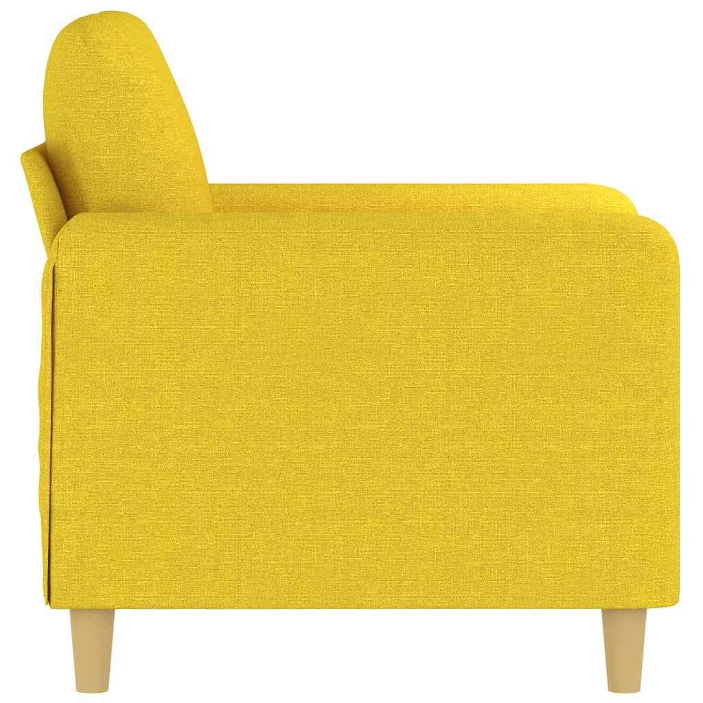 Fotelja Svjetložuta 60 cm od tkanine