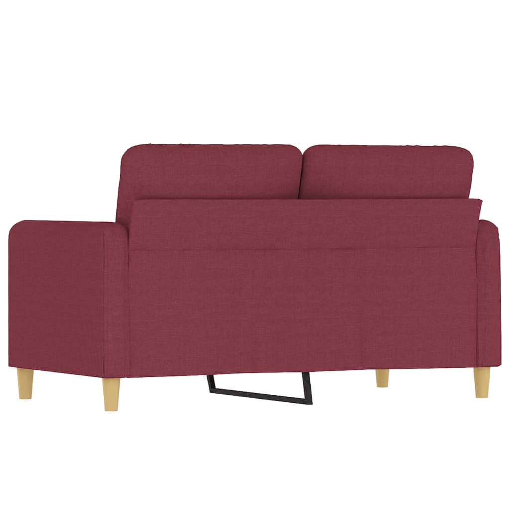 Dvosjed od tkanine crvena boja vina 120 cm