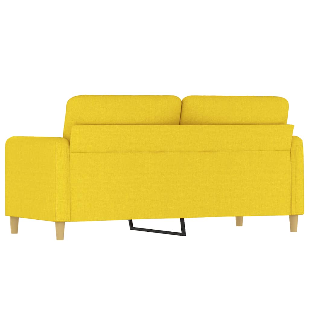 Dvosjed od tkanine svjetložuti 140 cm