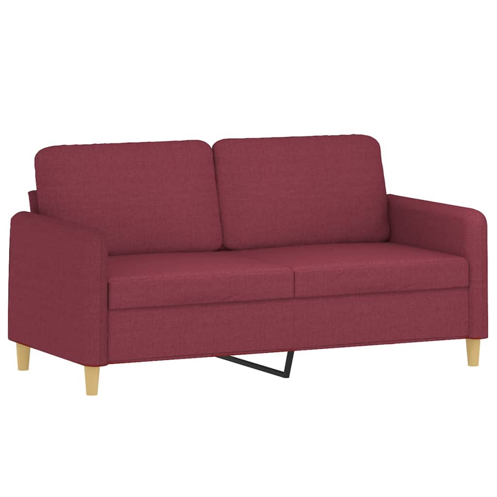 Dvosjed od tkanine crvena boja vina 140 cm