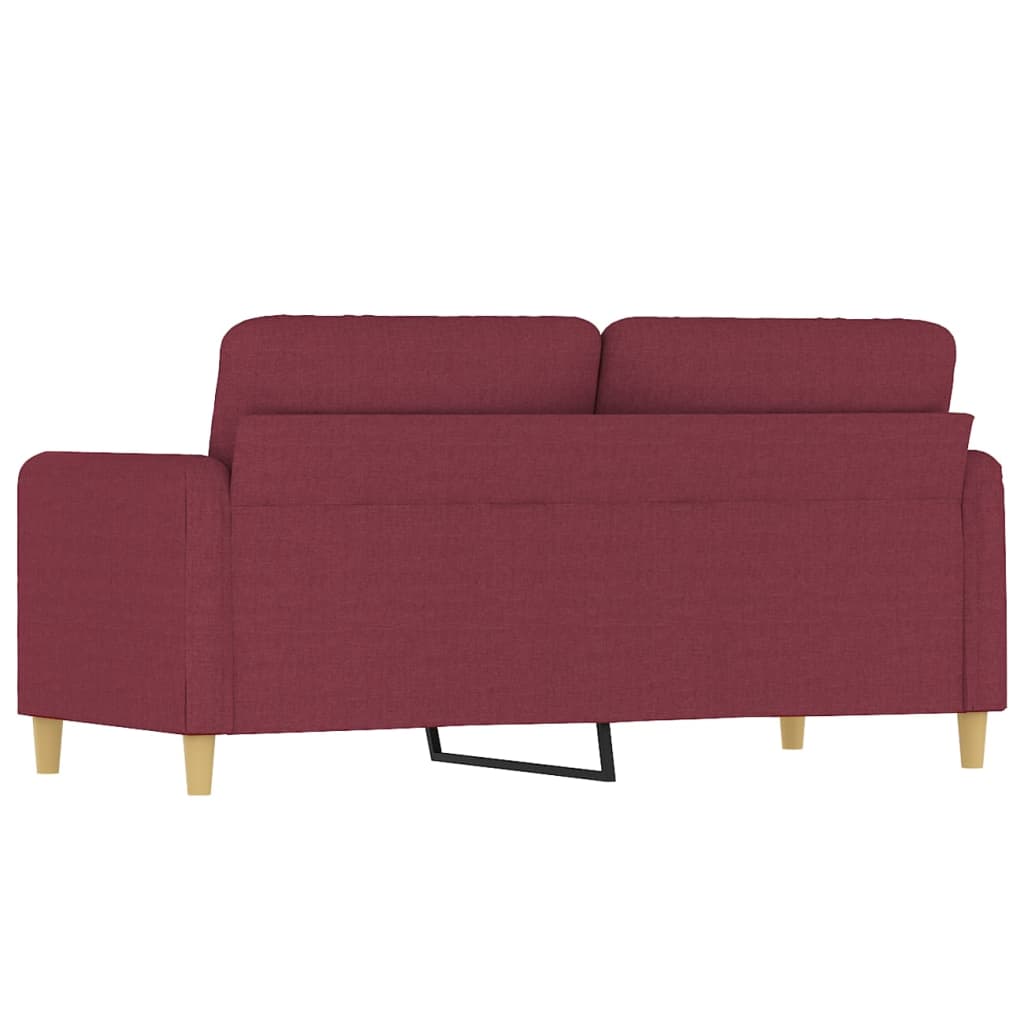 Dvosjed od tkanine crvena boja vina 140 cm