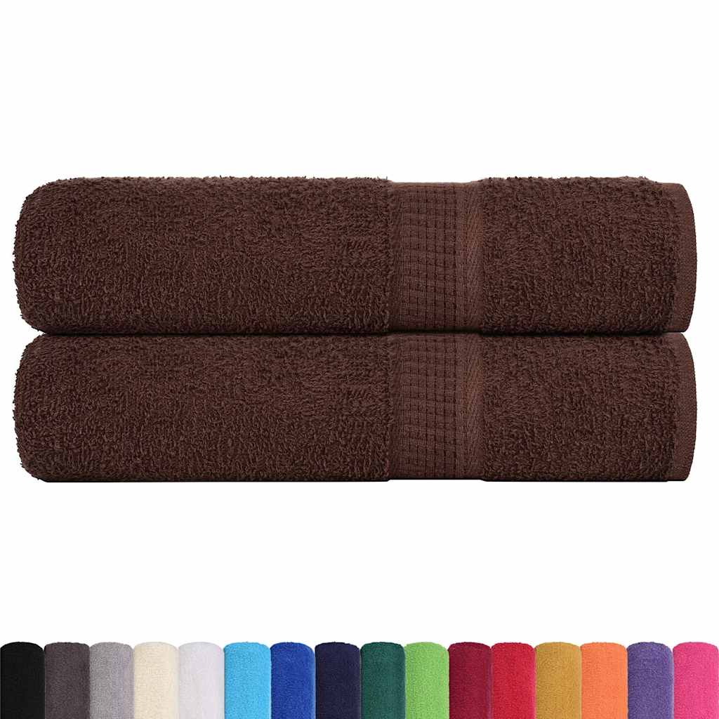 Ručnici za kupanje FROGN 2 kom smeđi 100x150 cm 360 g/m²