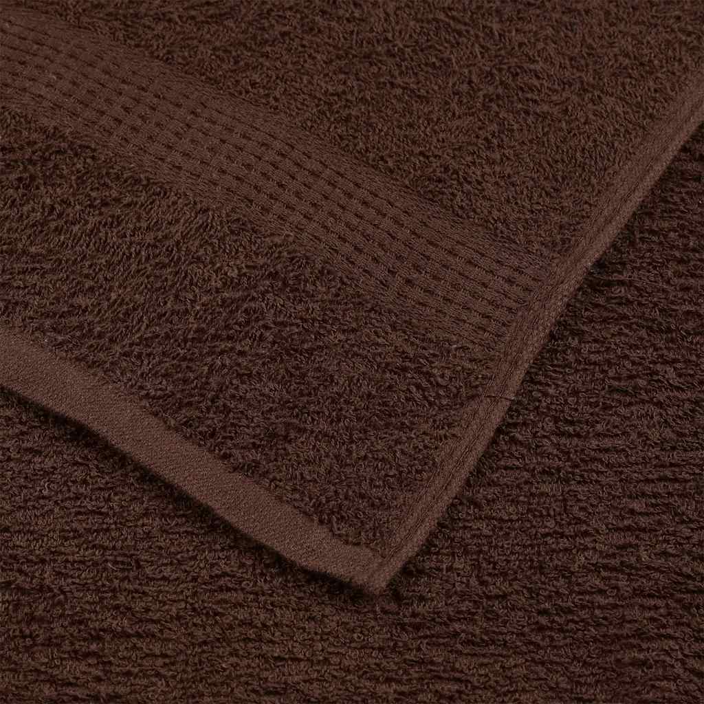 Ručnici za saunu FROGN 10 kom smeđi 80x200 cm 360 g/m²