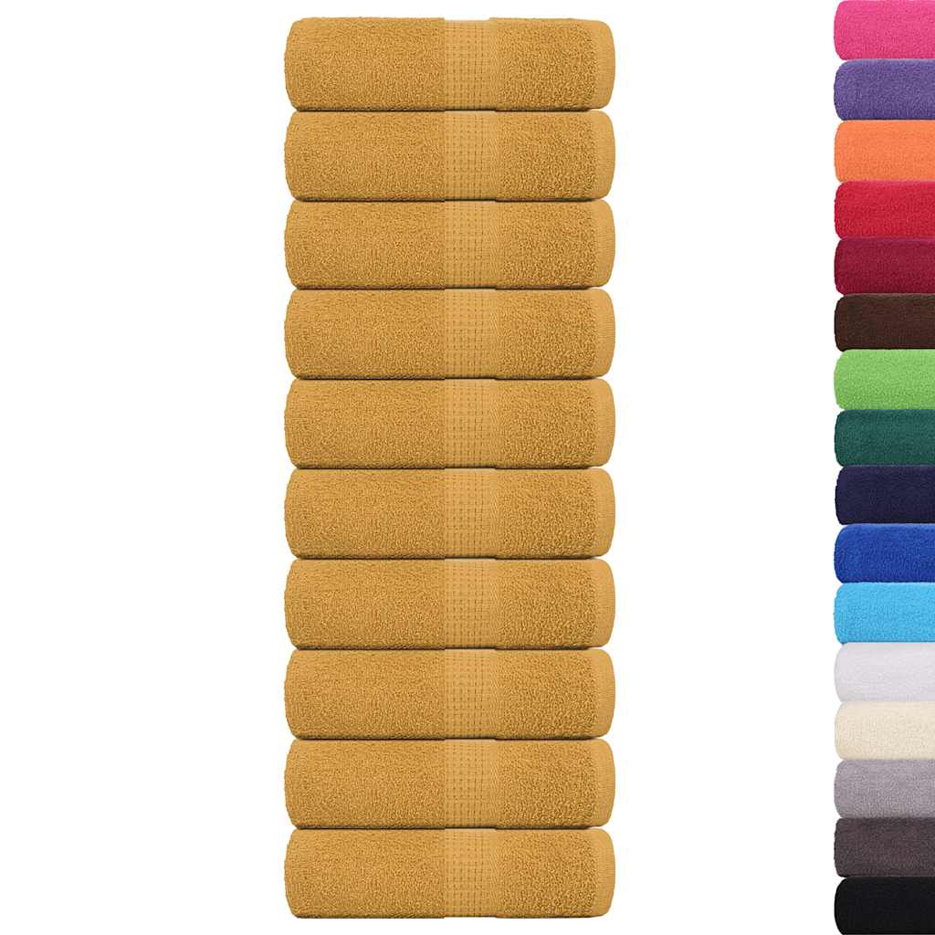 Ručnici za pranje FROGN 10 kom zlatne boje 30x30 cm 360 g/m²