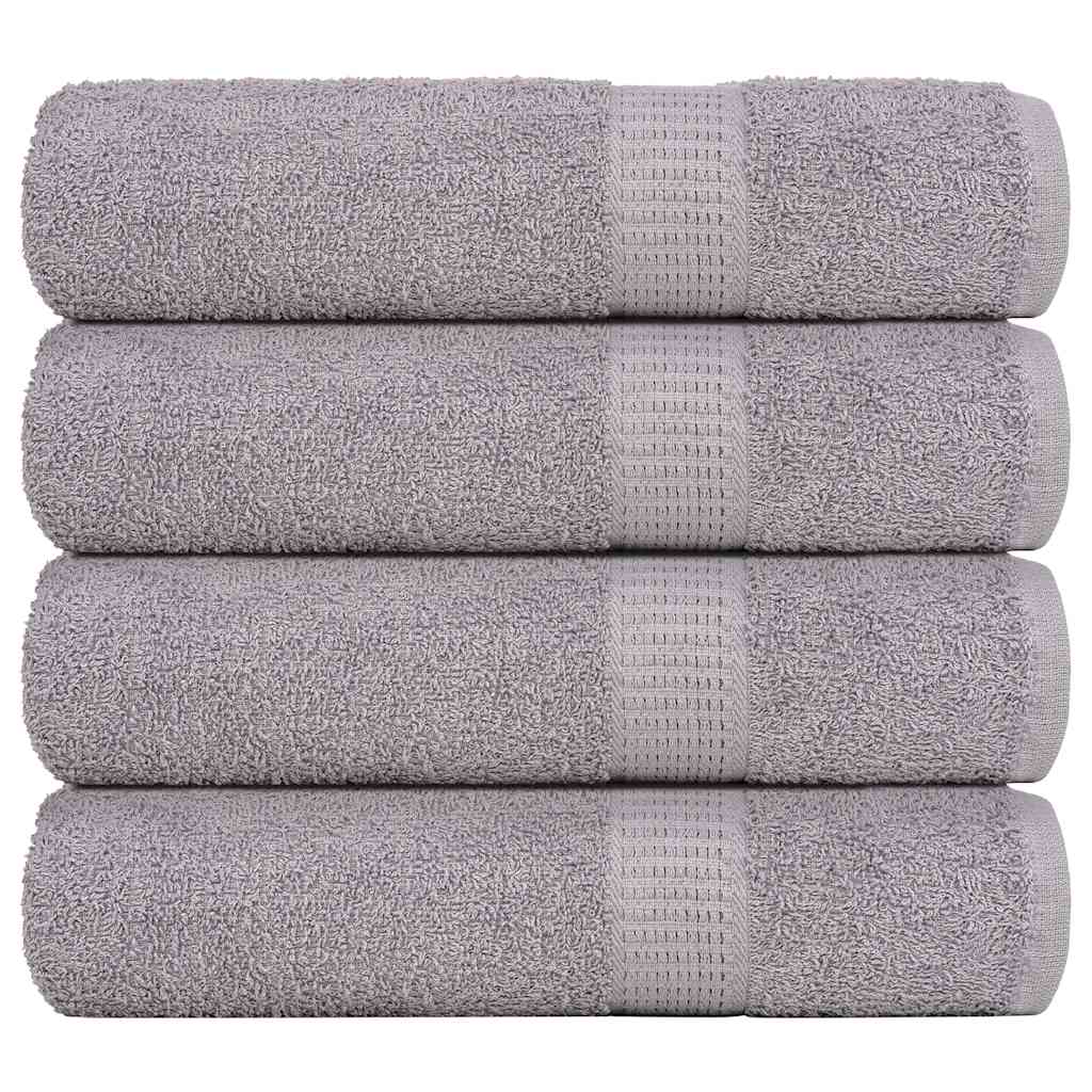 Ručnici za tuširanje FROGN 4 kom sivi 70x140 cm 360 g/m²