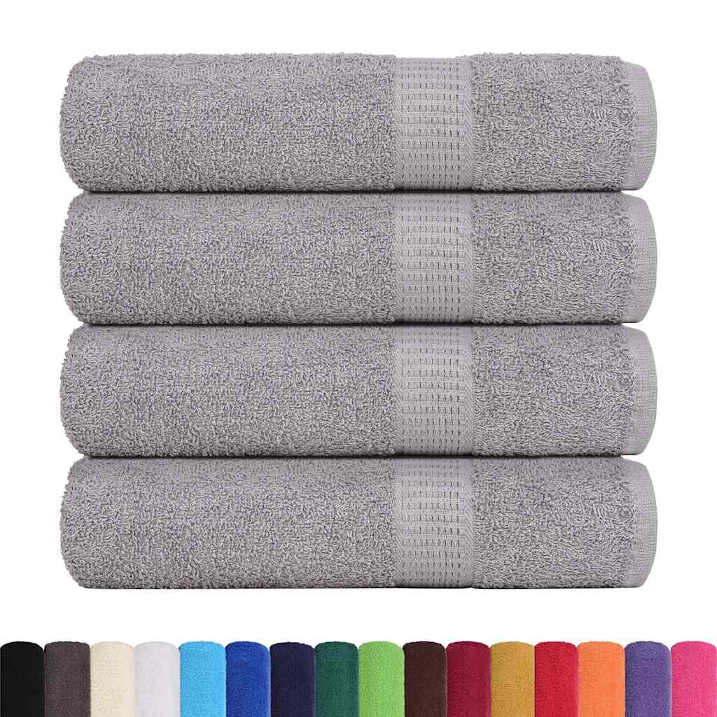Ručnici za tuširanje FROGN 4 kom sivi 70x140 cm 360 g/m²